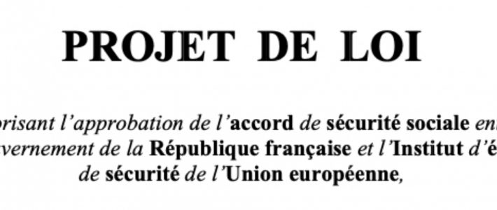 Audition dans le cadre du rapport sur l&rsquo;accord de sécurité sociale entre la France et l&rsquo;IESUE