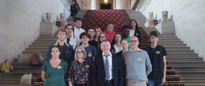 Le Sénateur Folliot accueille les élèves du lycée Rascol au Sénat