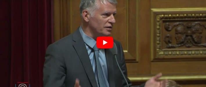 Le sénateur prend position en séance publique sur la production d&rsquo;énergies renouvelables