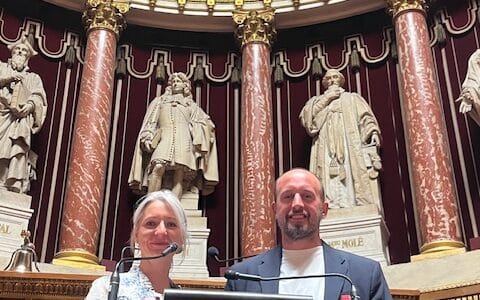 Accueil au Sénat de Lorraine Lévêque et Raphaël Poulain – Association NéoHéros